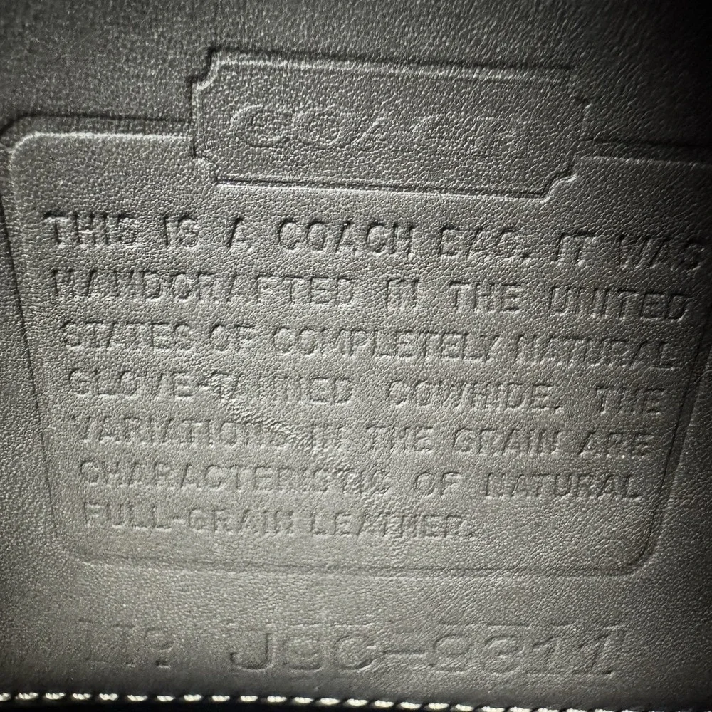 Y2K Vintage COACH 9311 Leather Accessory Pouch Dark Khaki Gray Mini Bag No HT
